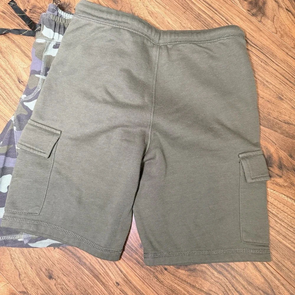 Boys Camo Shorts Lot Size 8 Green Sweat Shorts Cargo Cat And Jack Old Navy